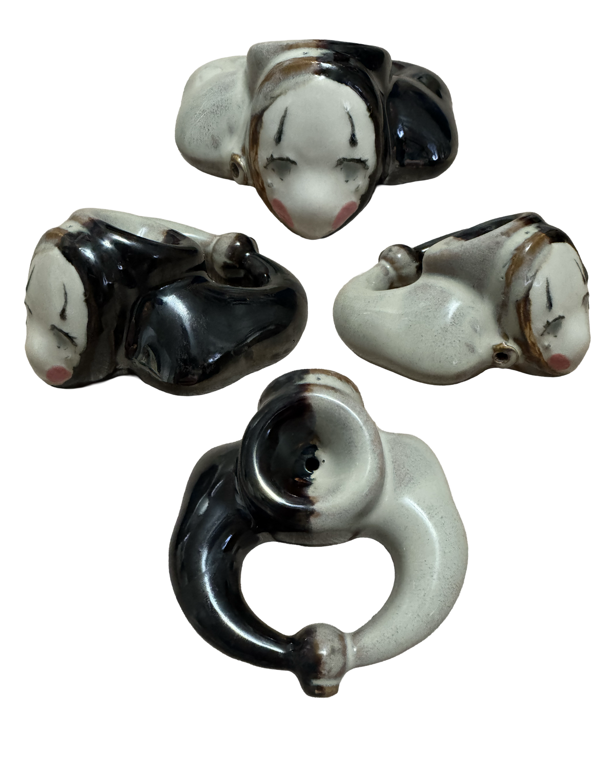 Jester Head Ceramic Sculpture