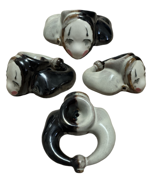 Jester Head Ceramic Sculpture